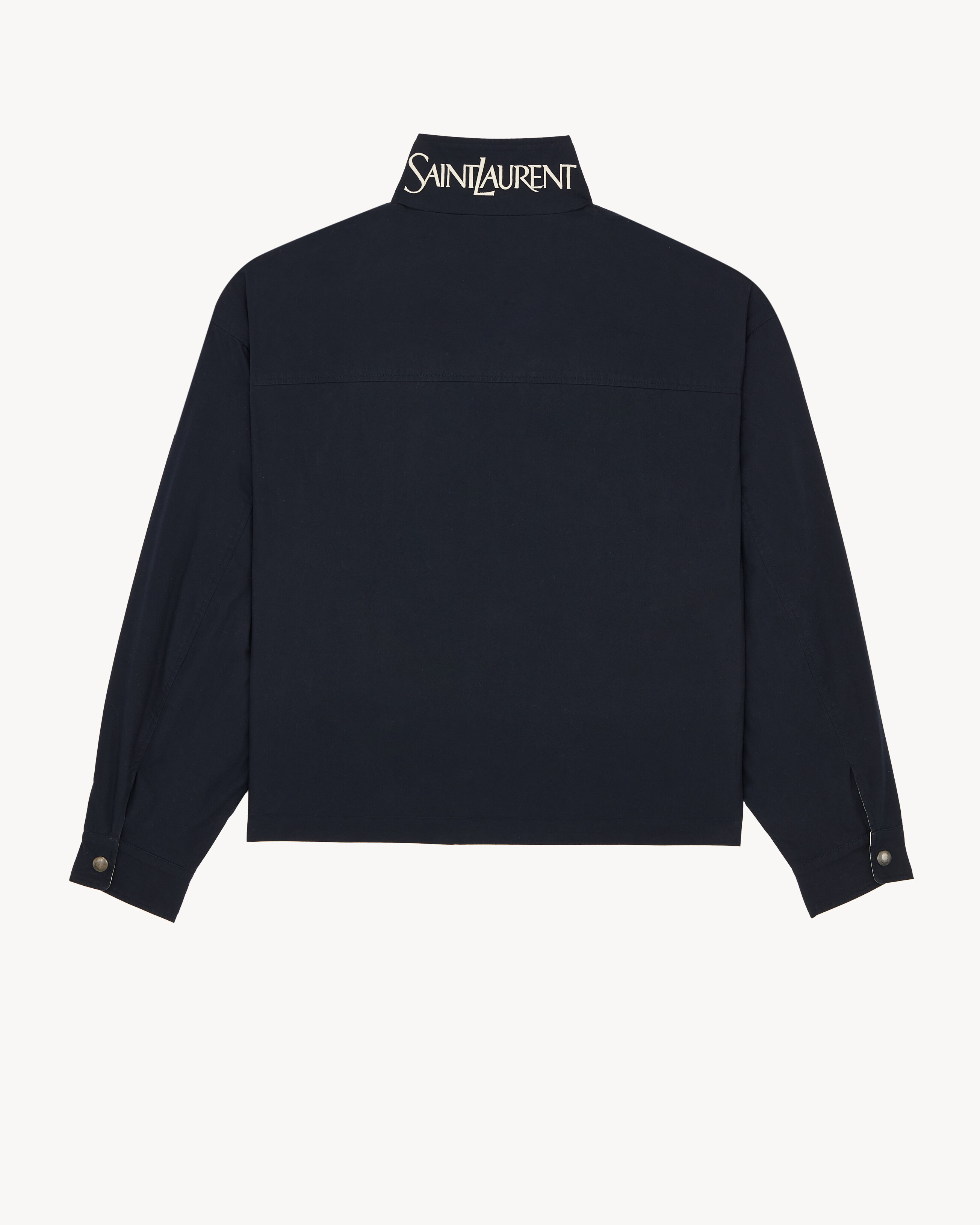 CASSANDRE reversible jacket in brushed cotton canvas