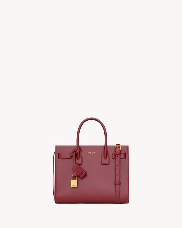 SAC DE JOUR IN SMOOTH LEATHER - BABY in Red | Saint Laurent | YSL