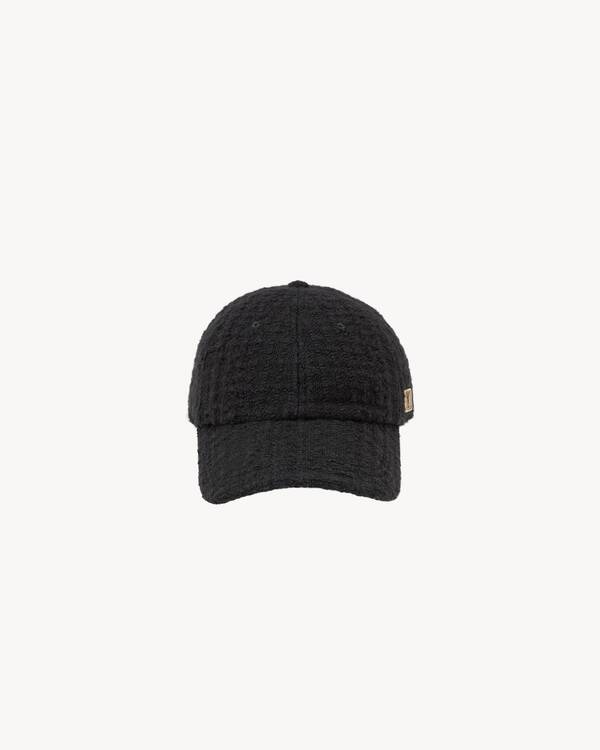 カサンドラ キャップ（ツイード） ブラック | Saint Laurent | YSL JA-JP