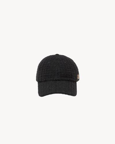 SAINT LAURENT ツイードキャップ カサンドラ キャップ（ツイード） ブラック | Saint Laurent | YSL JA-JP
