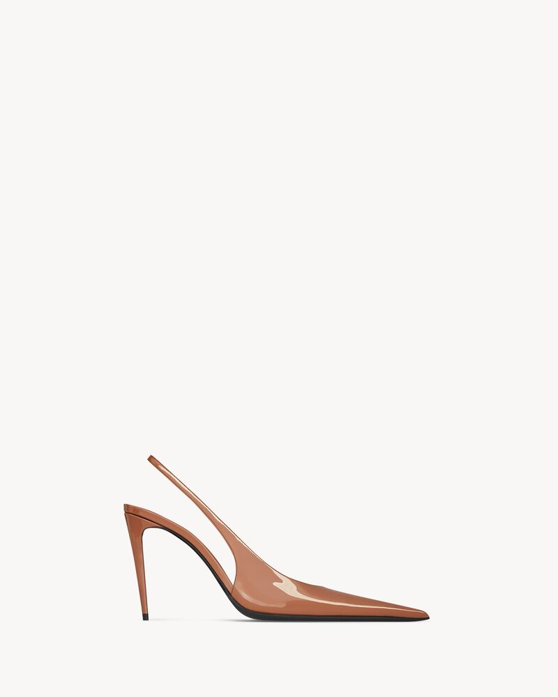 GUERMANTES slingback pumps in patent leather