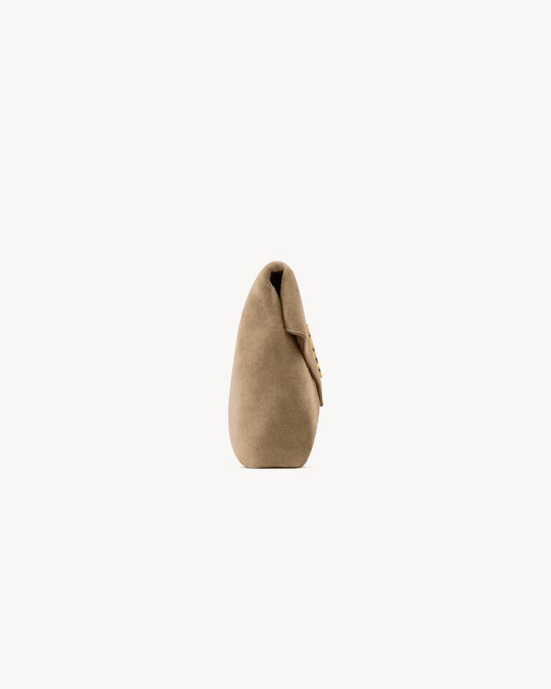 CASSANDRE Large Envelope-Pouch aus Veloursleder