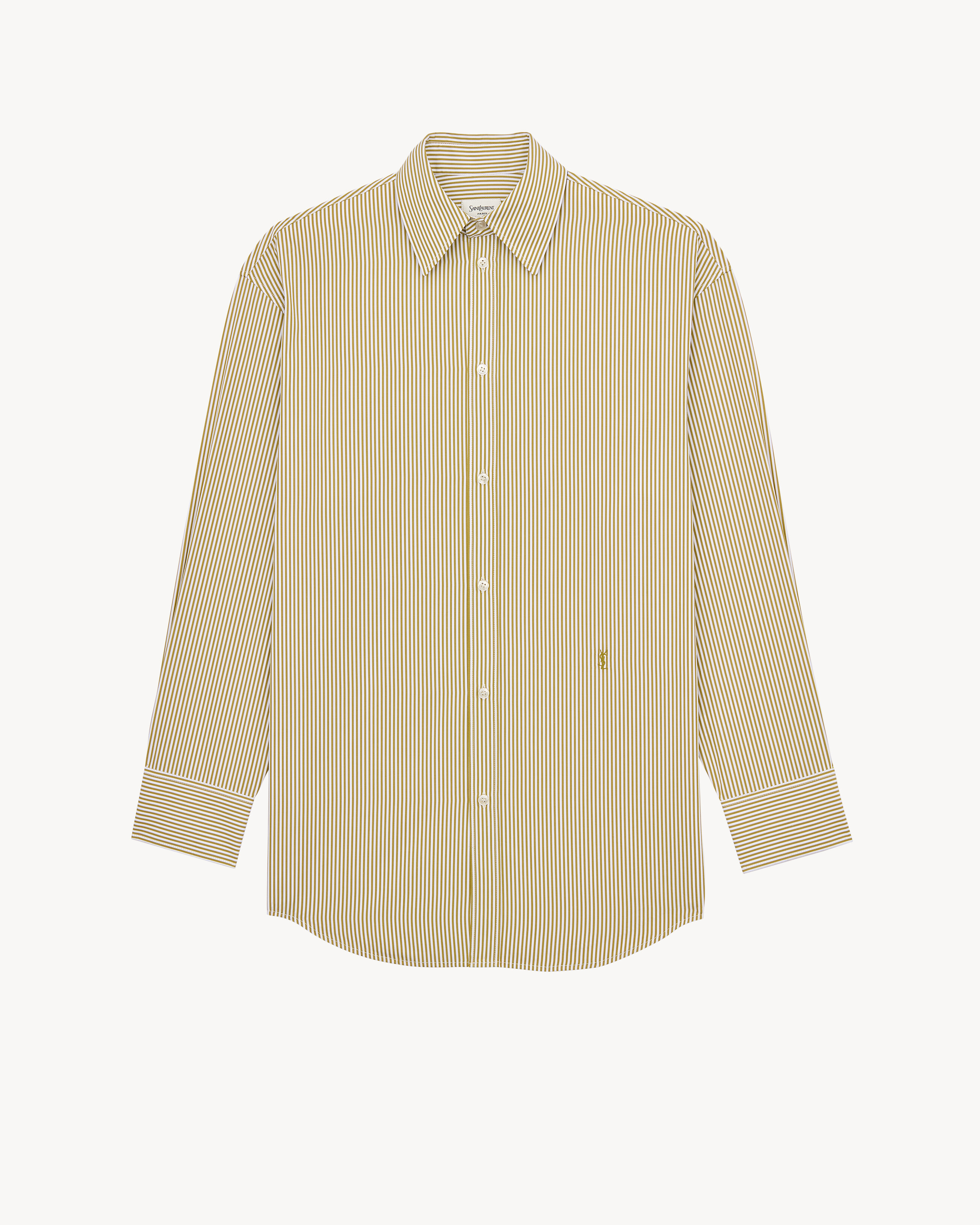 CASSANDRE shirt in striped cotton poplin