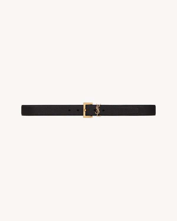 カサンドラ ベルト（ブラックレザー） ブラック | Saint Laurent | YSL