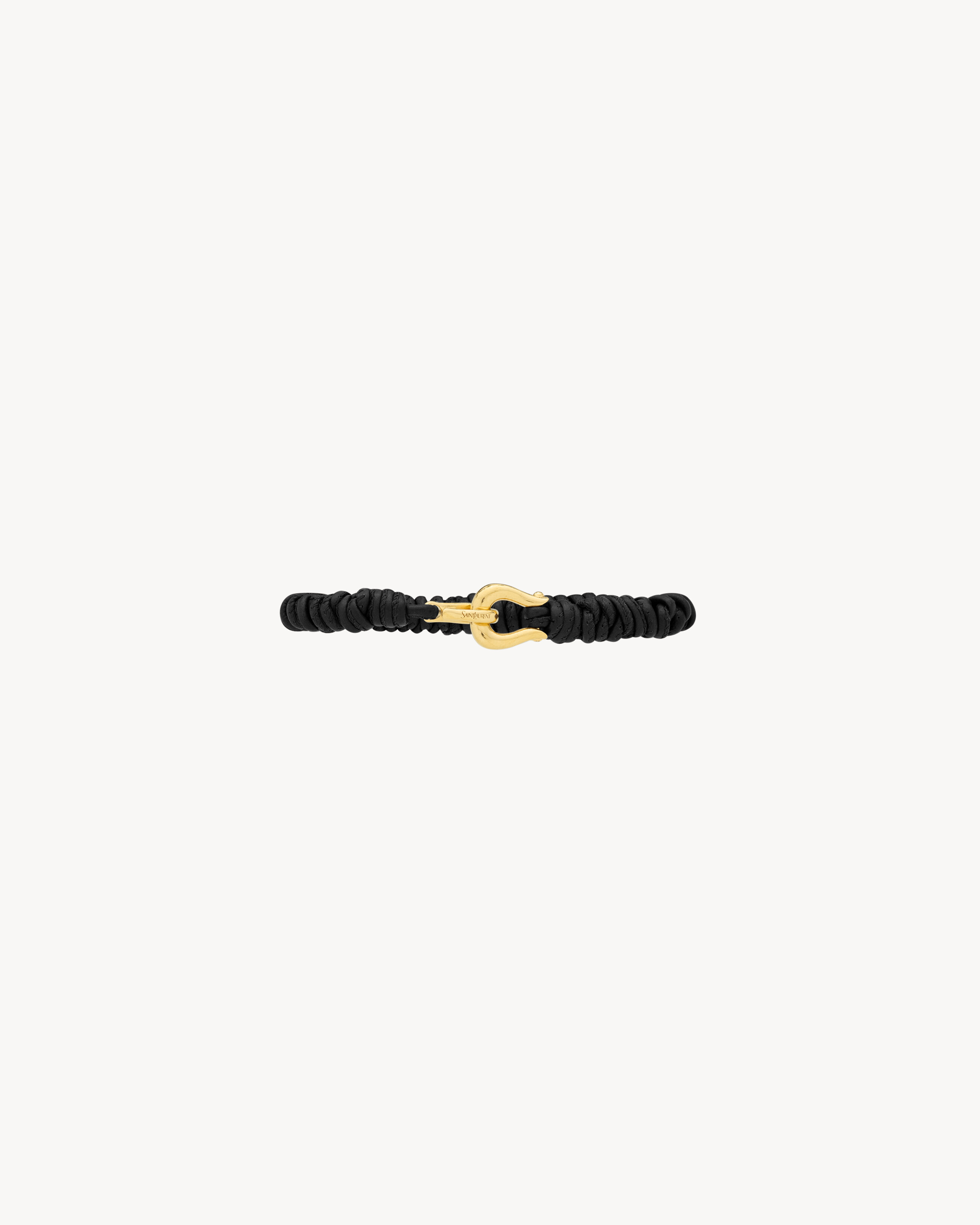 BRAIDED BRACELET IN LEATHER