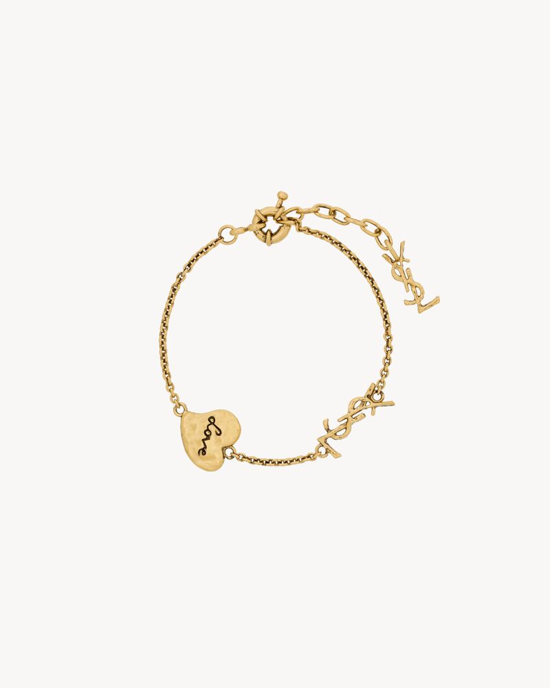 CASSANDRE heart bracelet in brass