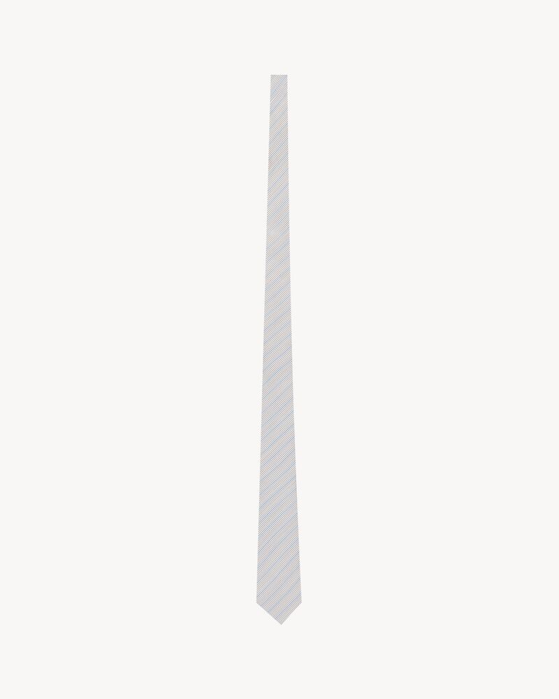 striped tie in silk