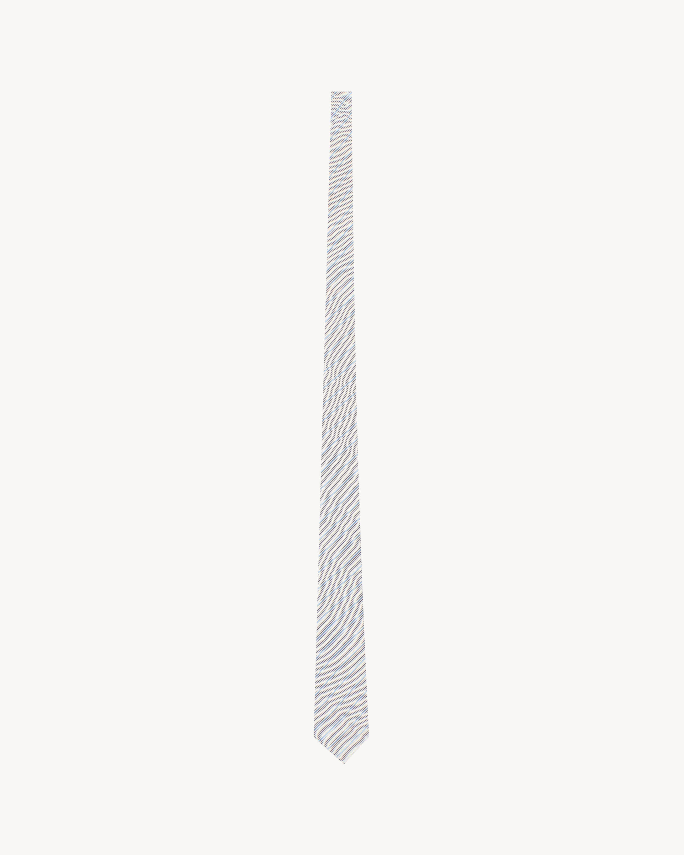 striped tie in silk