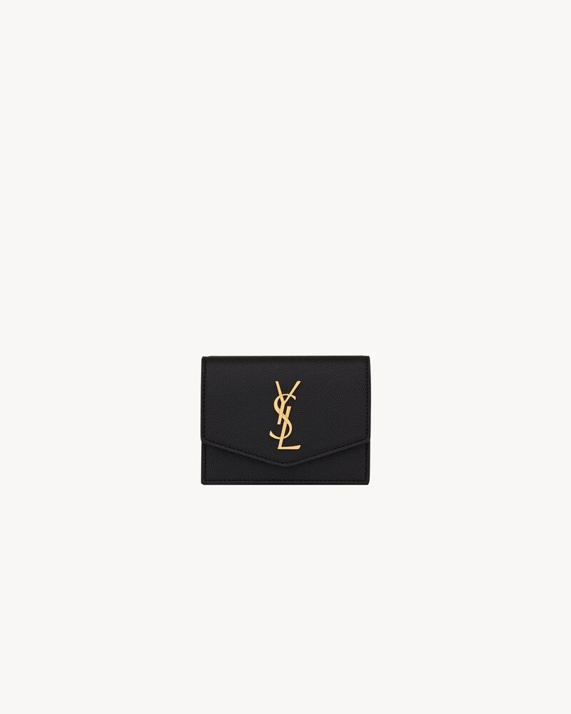 UPTOWN business-card case in grain de poudre leather