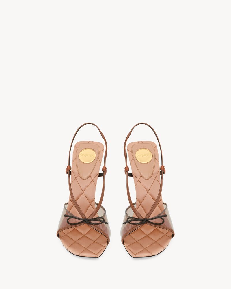 JEAN sandals in TPU and satin