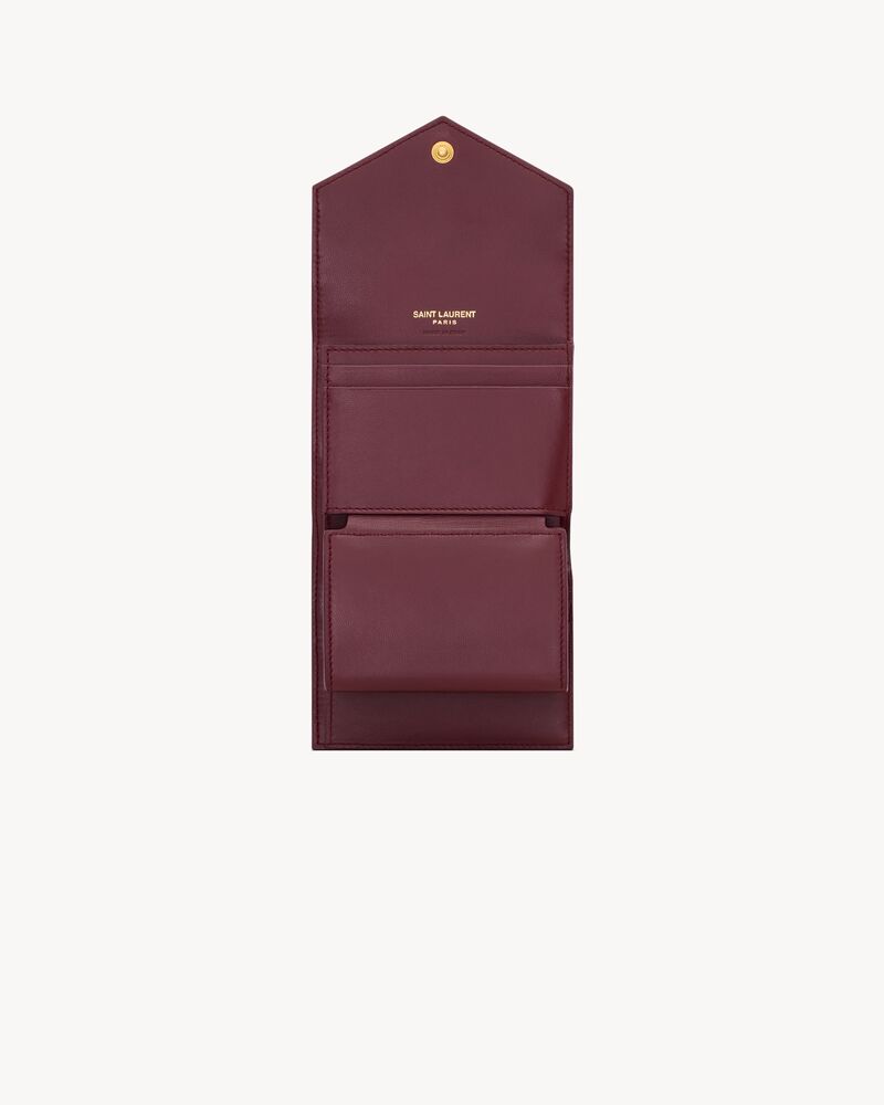 Cartera de múltiples compartimentos Cassandre de piel de cordero