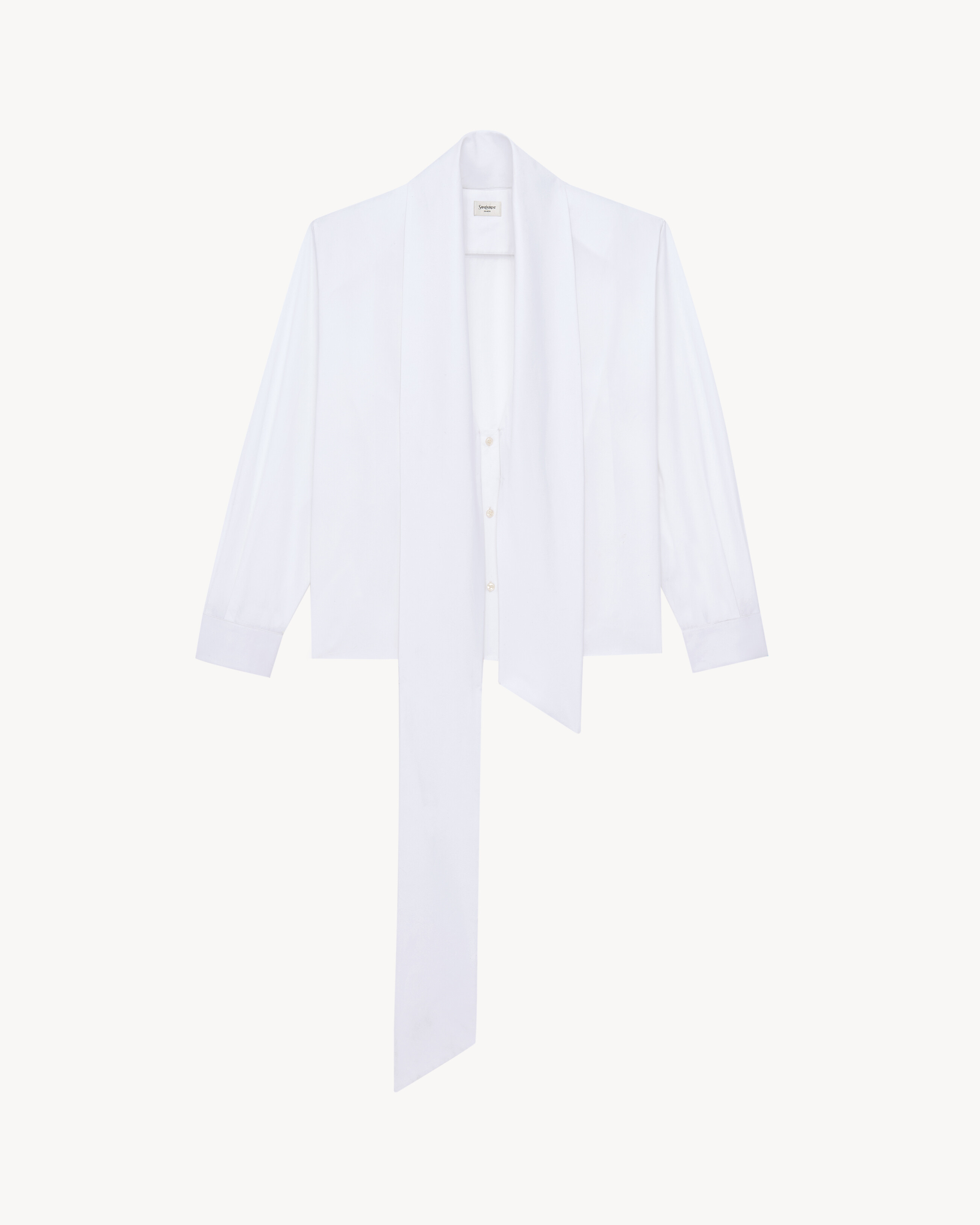 lavallière shirt in cotton poplin