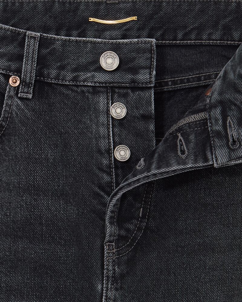 90'S cropped jeans in ash black denim