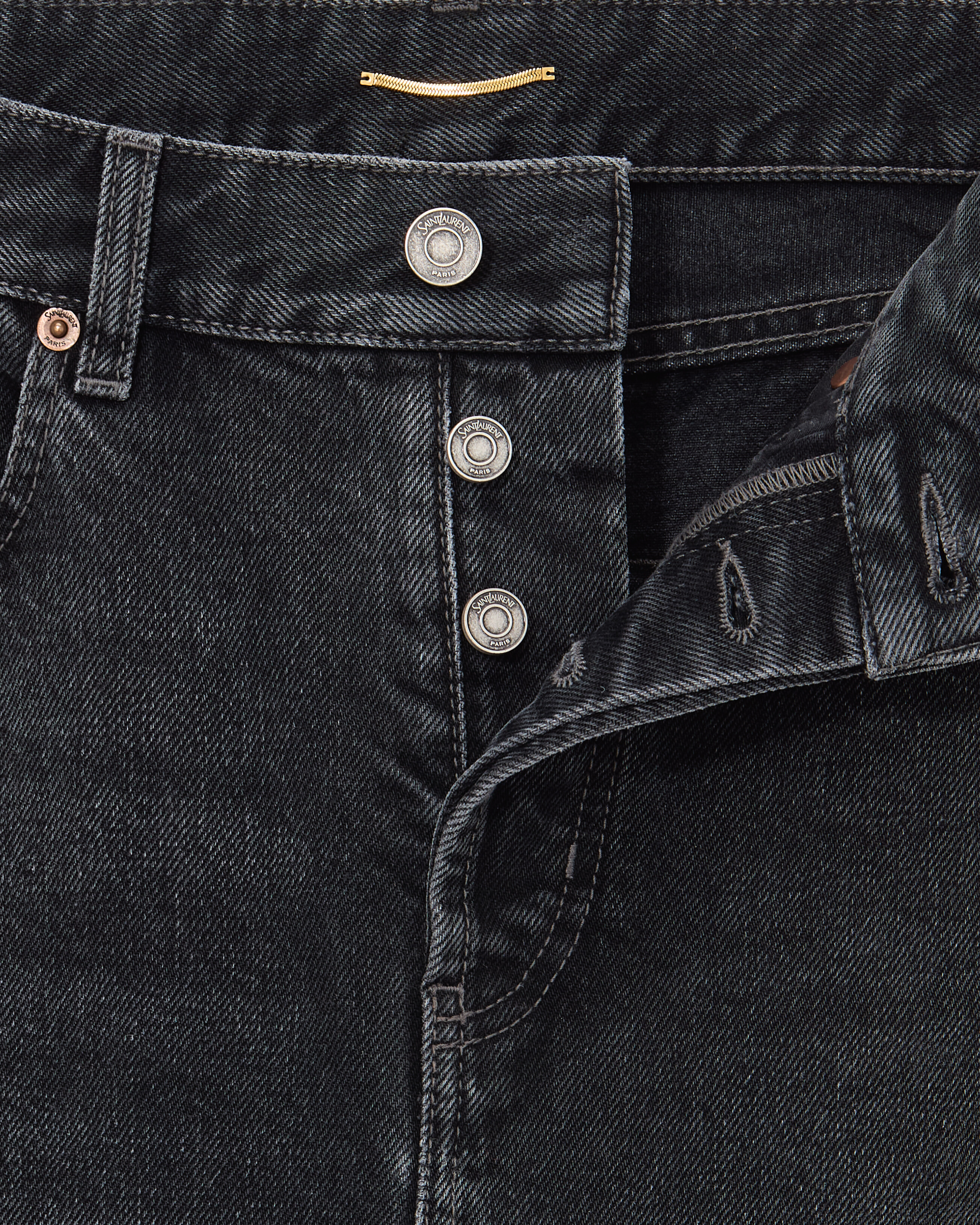 90'S cropped jeans in ash black denim