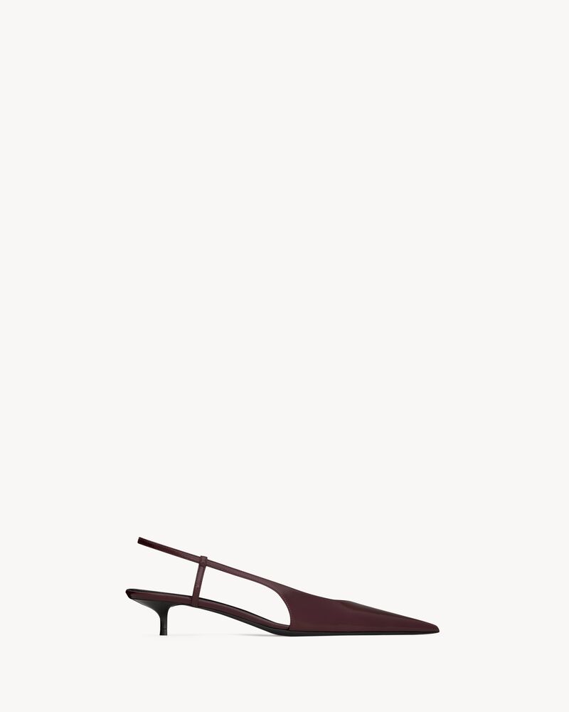 SECRET Slingback-Pumps aus Glattleder