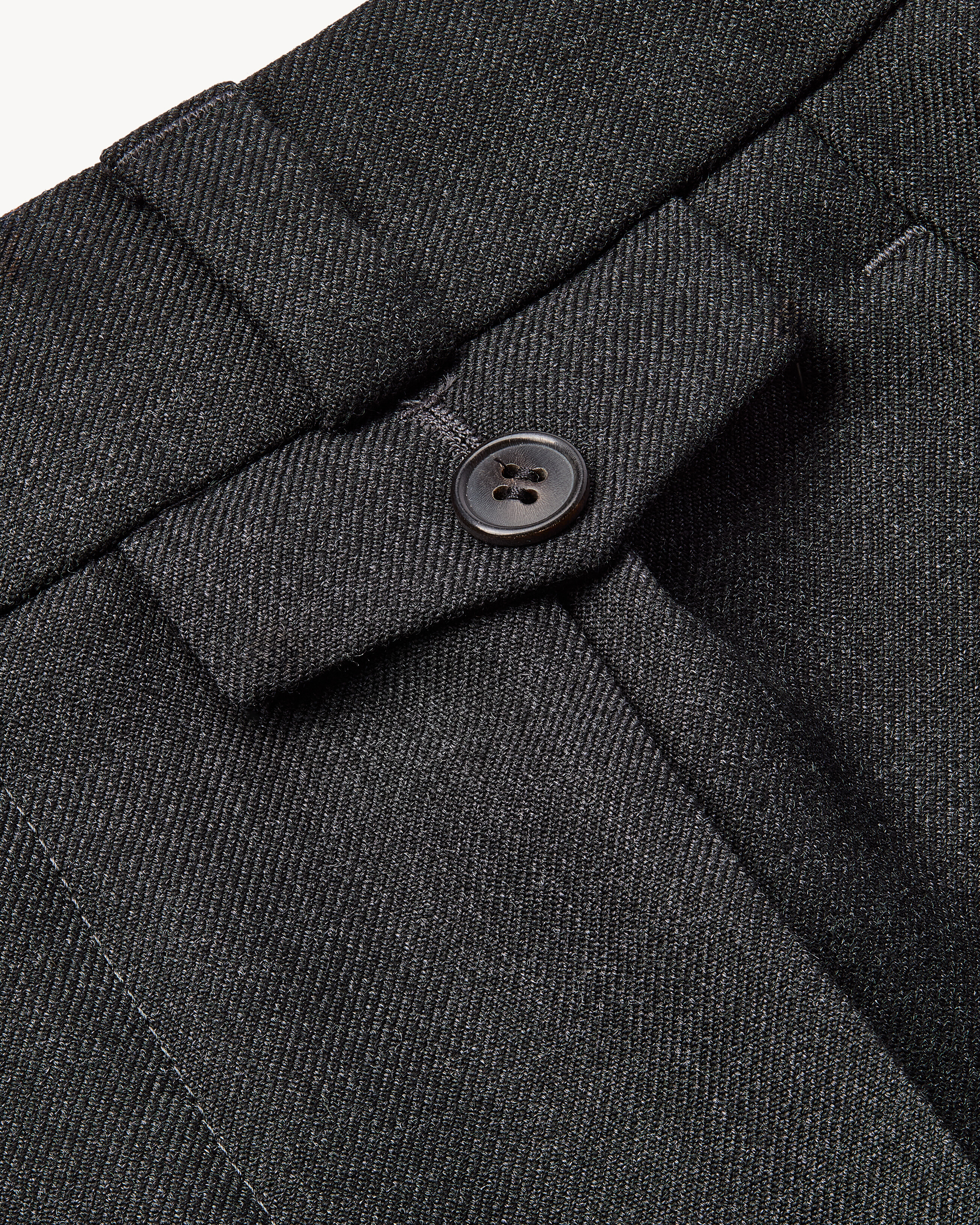 tapered pants in felted wool gabardine