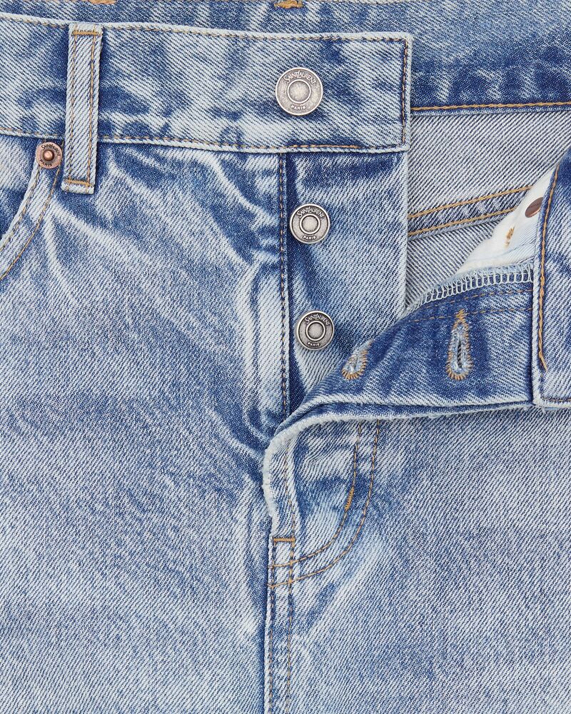 90's cropped jeans in south blue denim