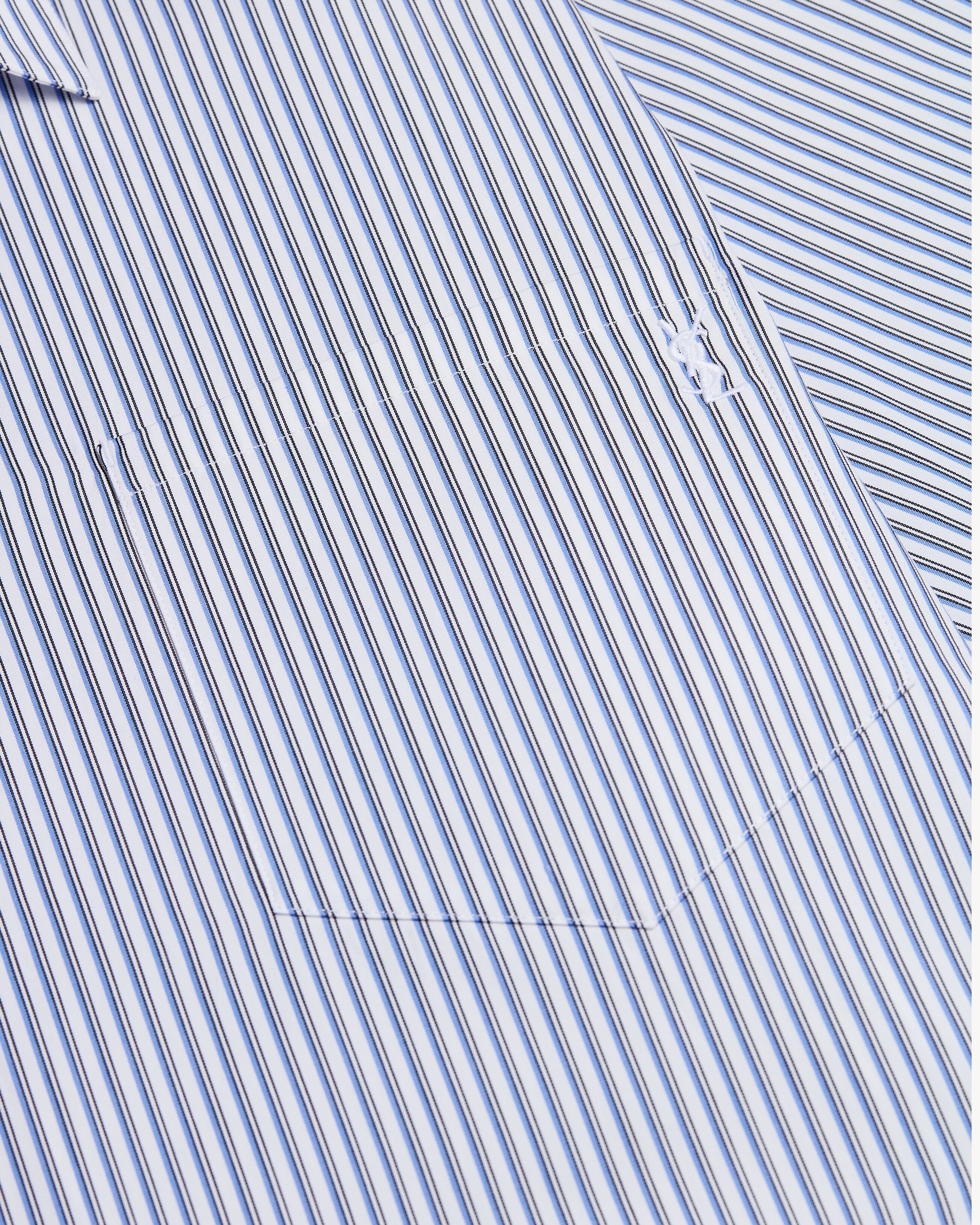 CASSANDRE shirt in striped cotton poplin