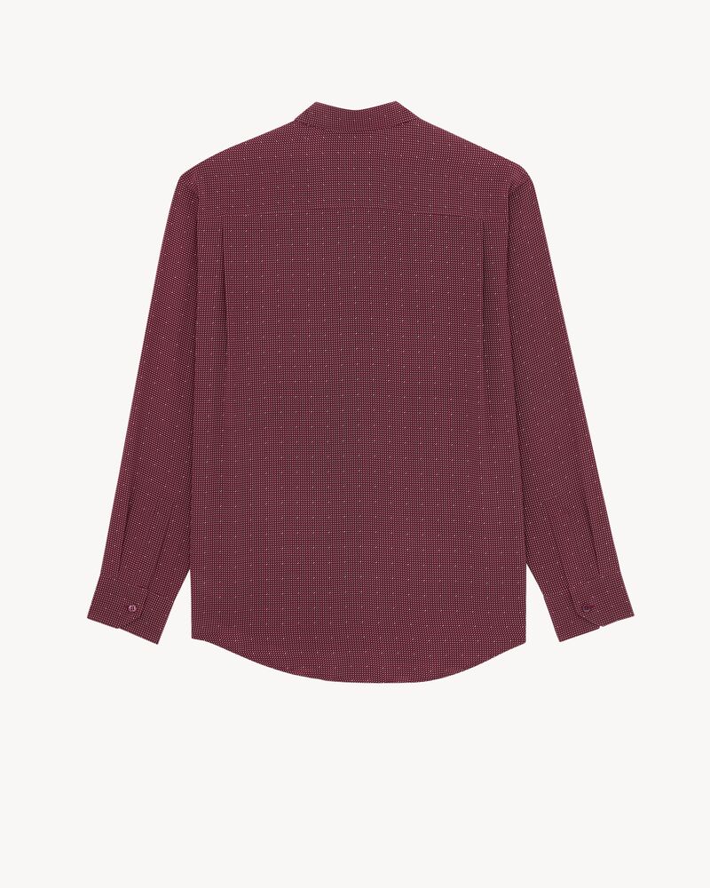 CASSANDRE dotted shirt in silk crepe de chine