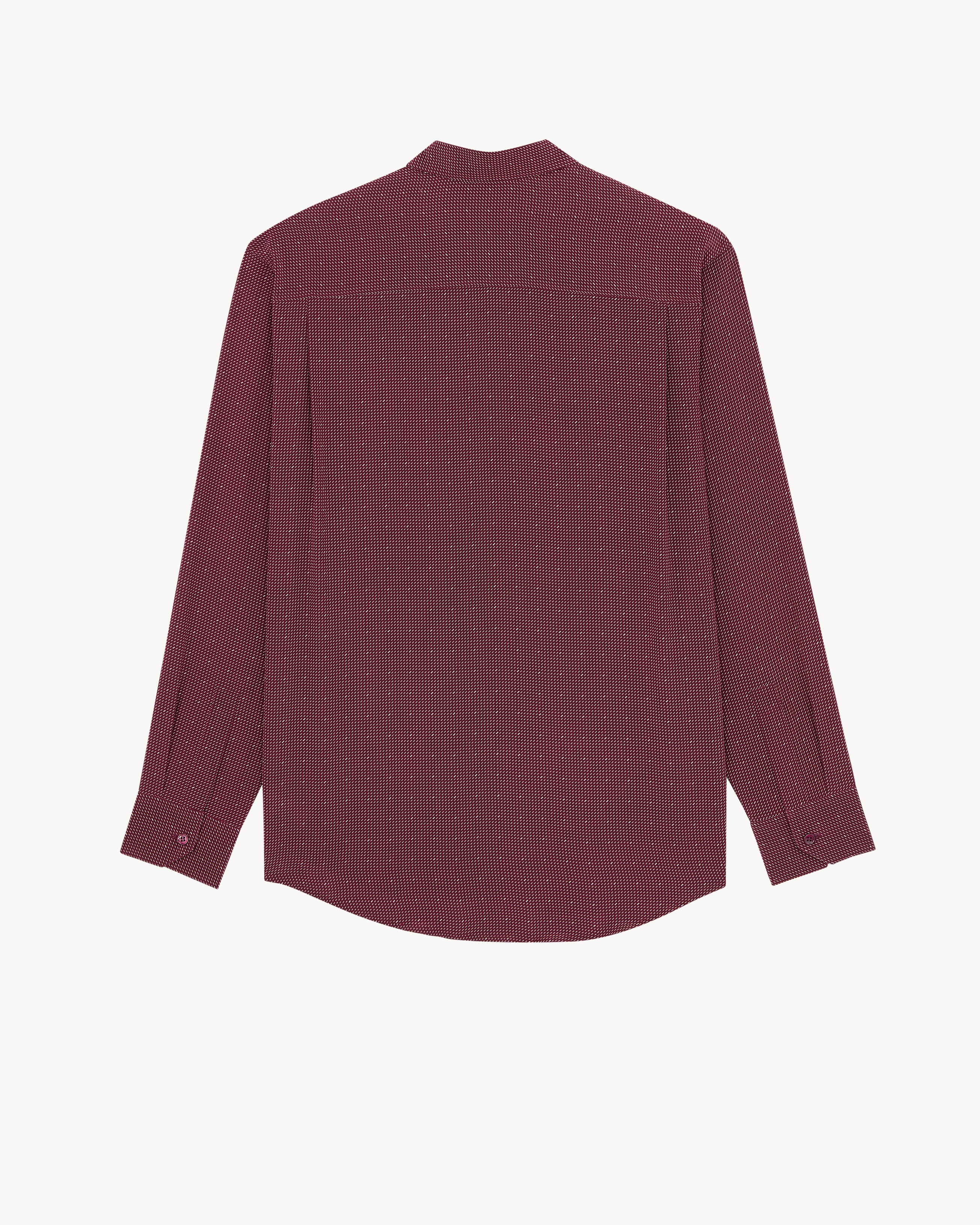 CASSANDRE dotted shirt in silk crepe de chine
