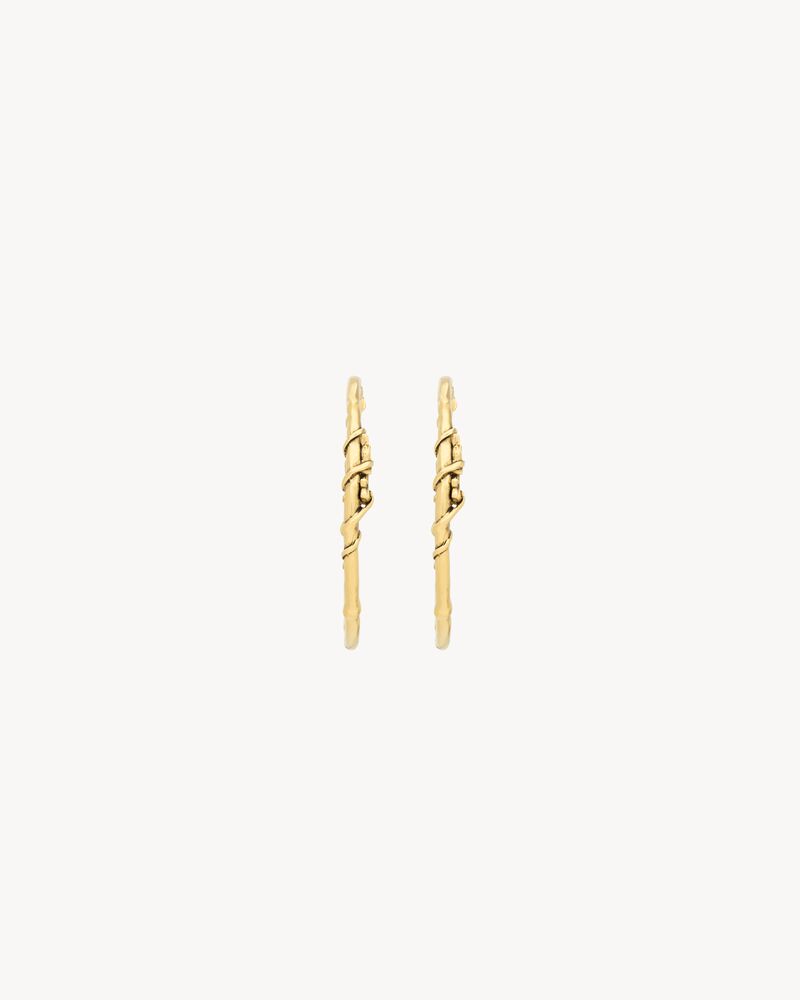CASSANDRE mulberry hoop earrings in metal