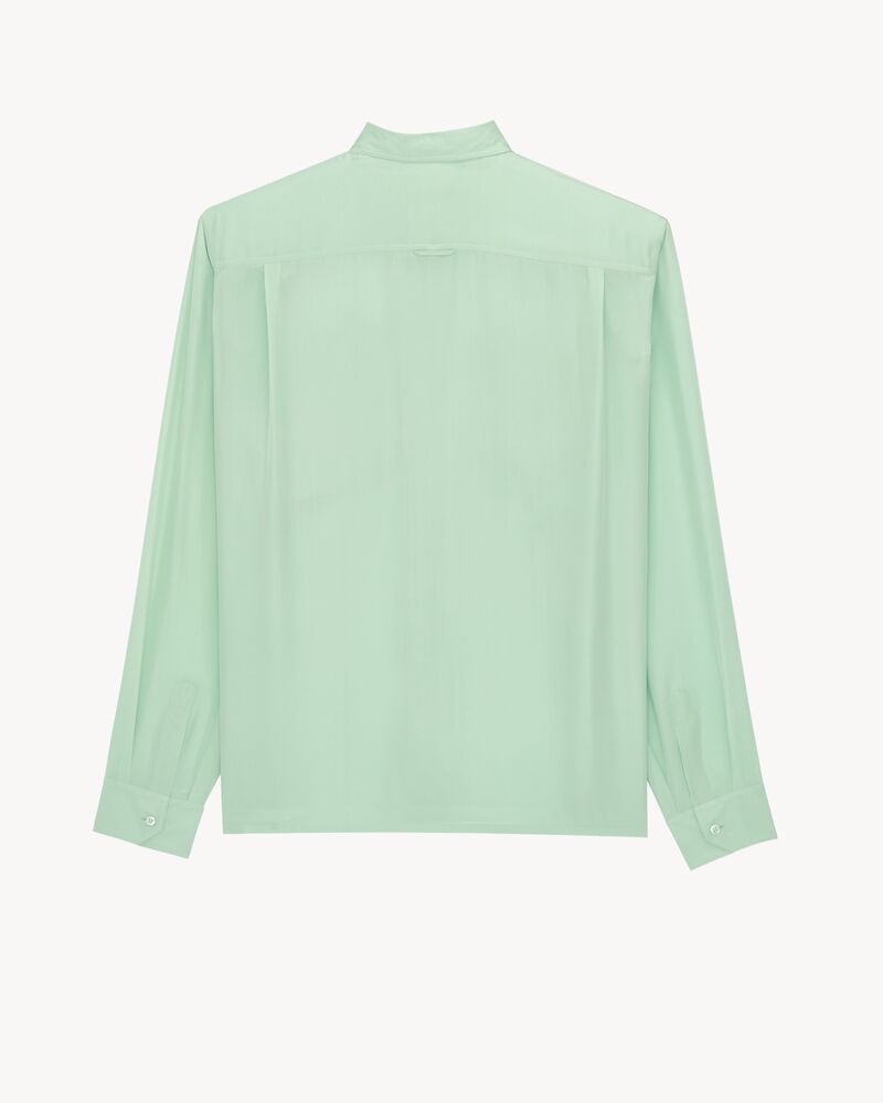 shirt in viscose and silk