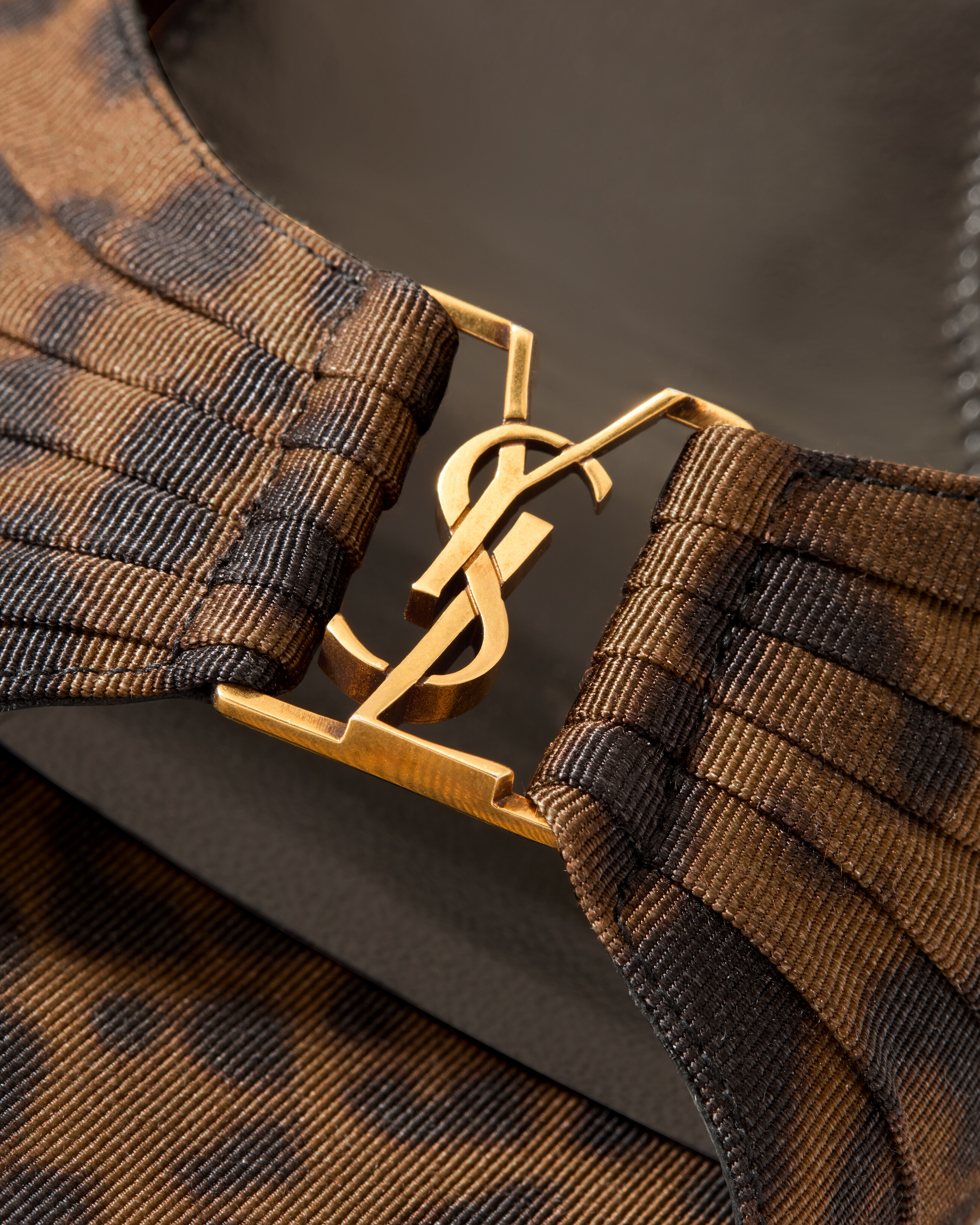 BABYLONE豹纹罗缎穆勒鞋