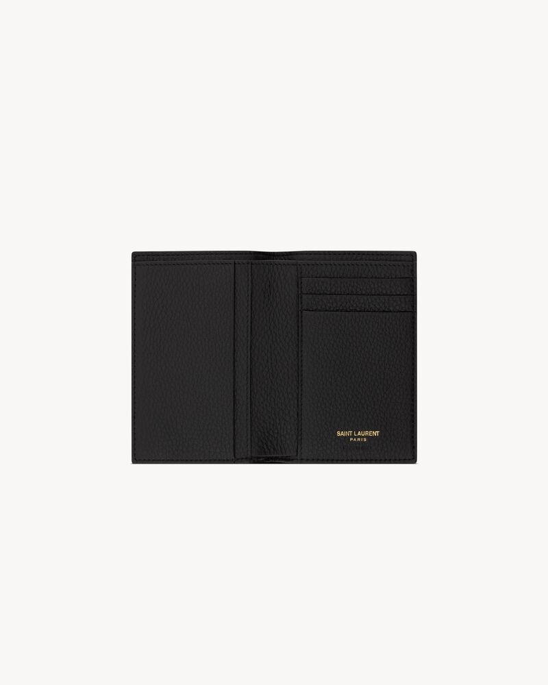 TINY CASSANDRE credit card wallet in grained leather