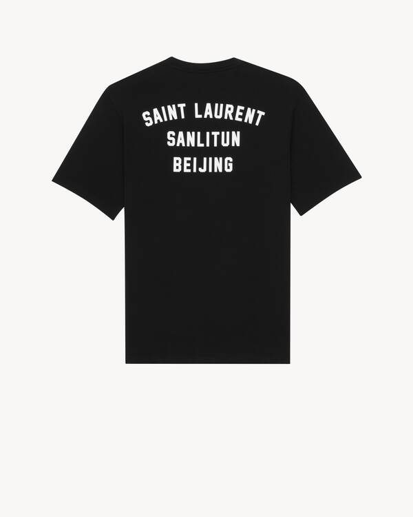 SAINT LAURENT PARIS T-SHIRT in Black | Saint Laurent | YSL EN-CH