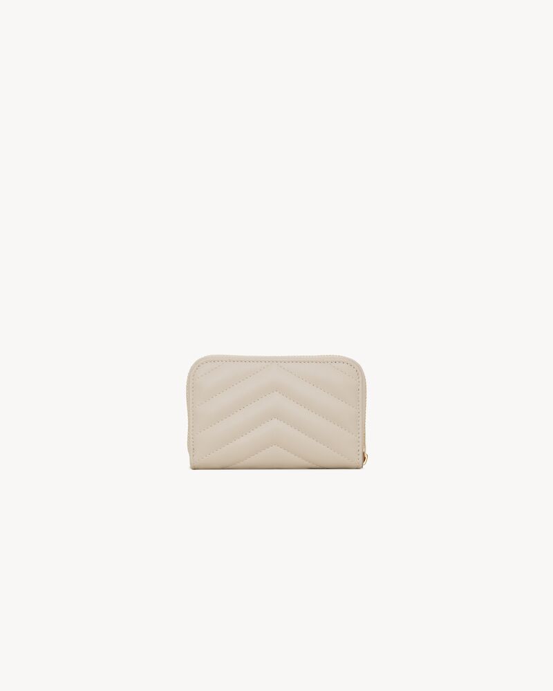 Cartera para tarjetas y monedas Cassandre Matelassé de piel de cordero