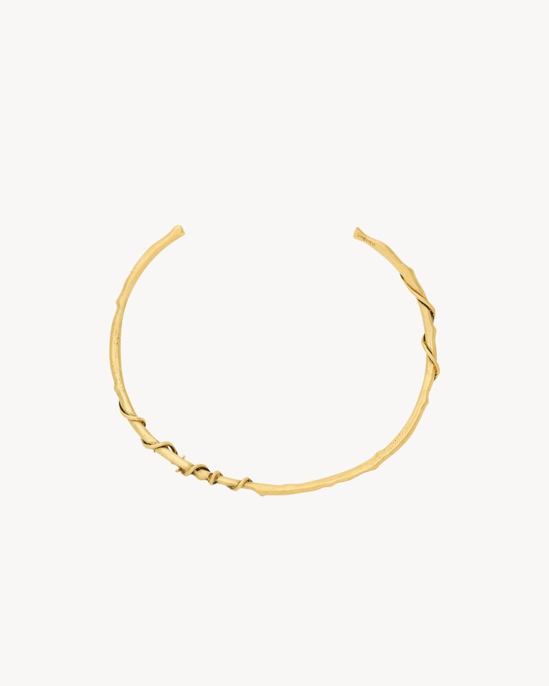 Collana torque CASSANDRE motivo gelso in metallo