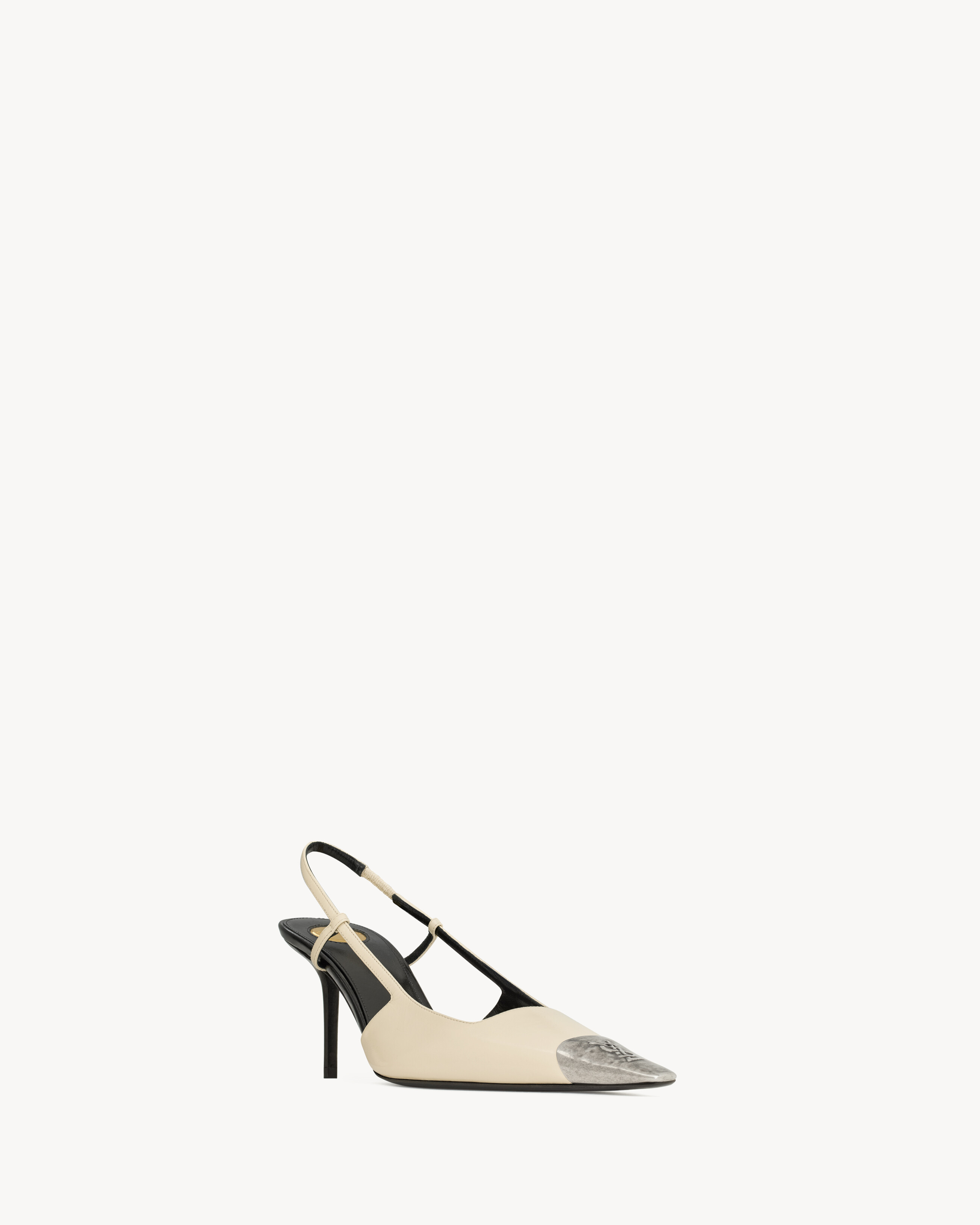 JEANNE slingback pumps in smooth leather