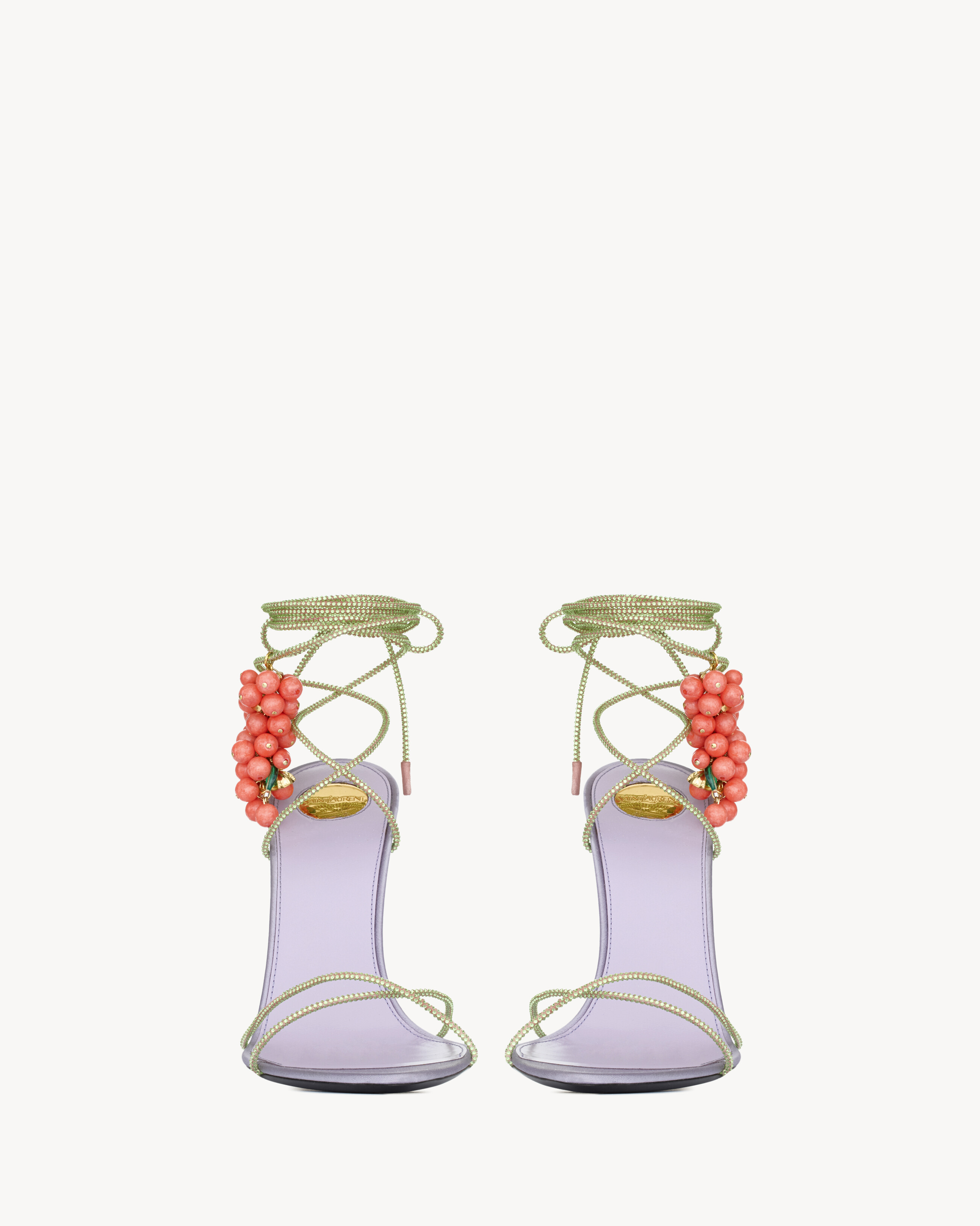 MON CHÉRI sandales en suède à strass