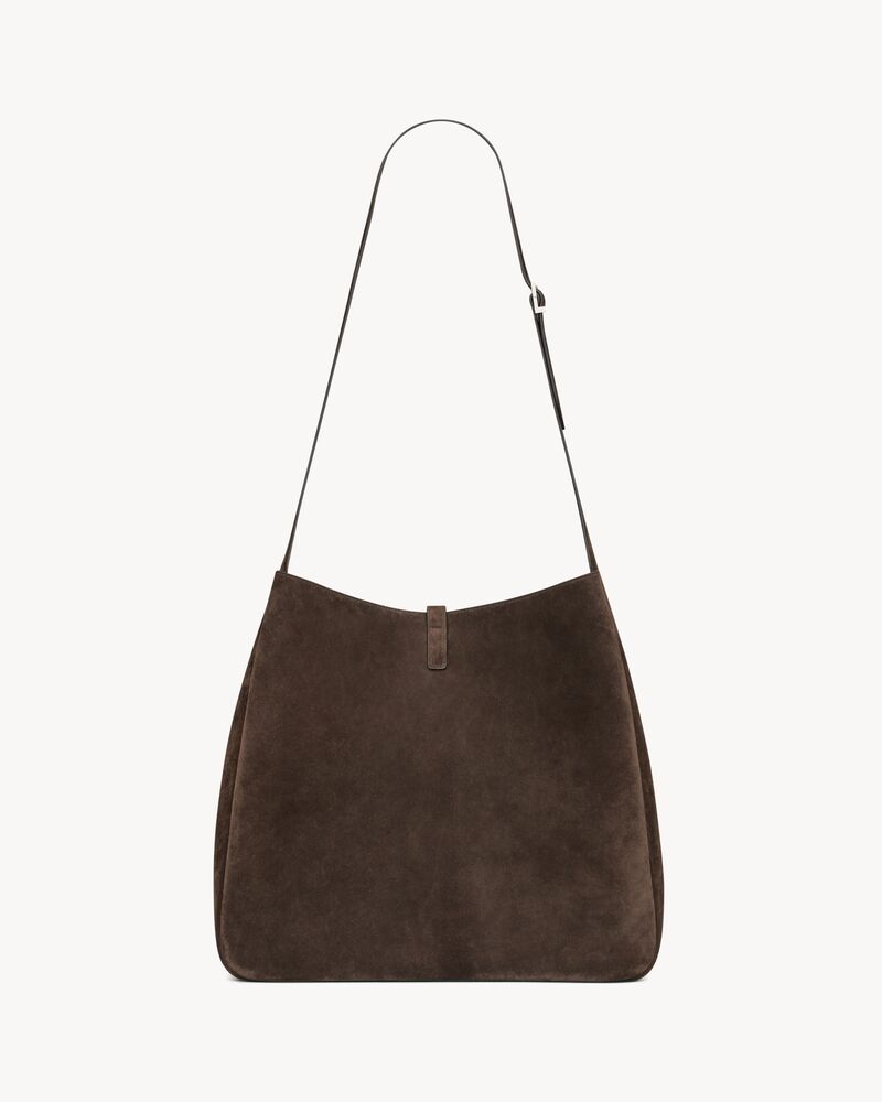 LE 5 À 7 maxi hobo in suede