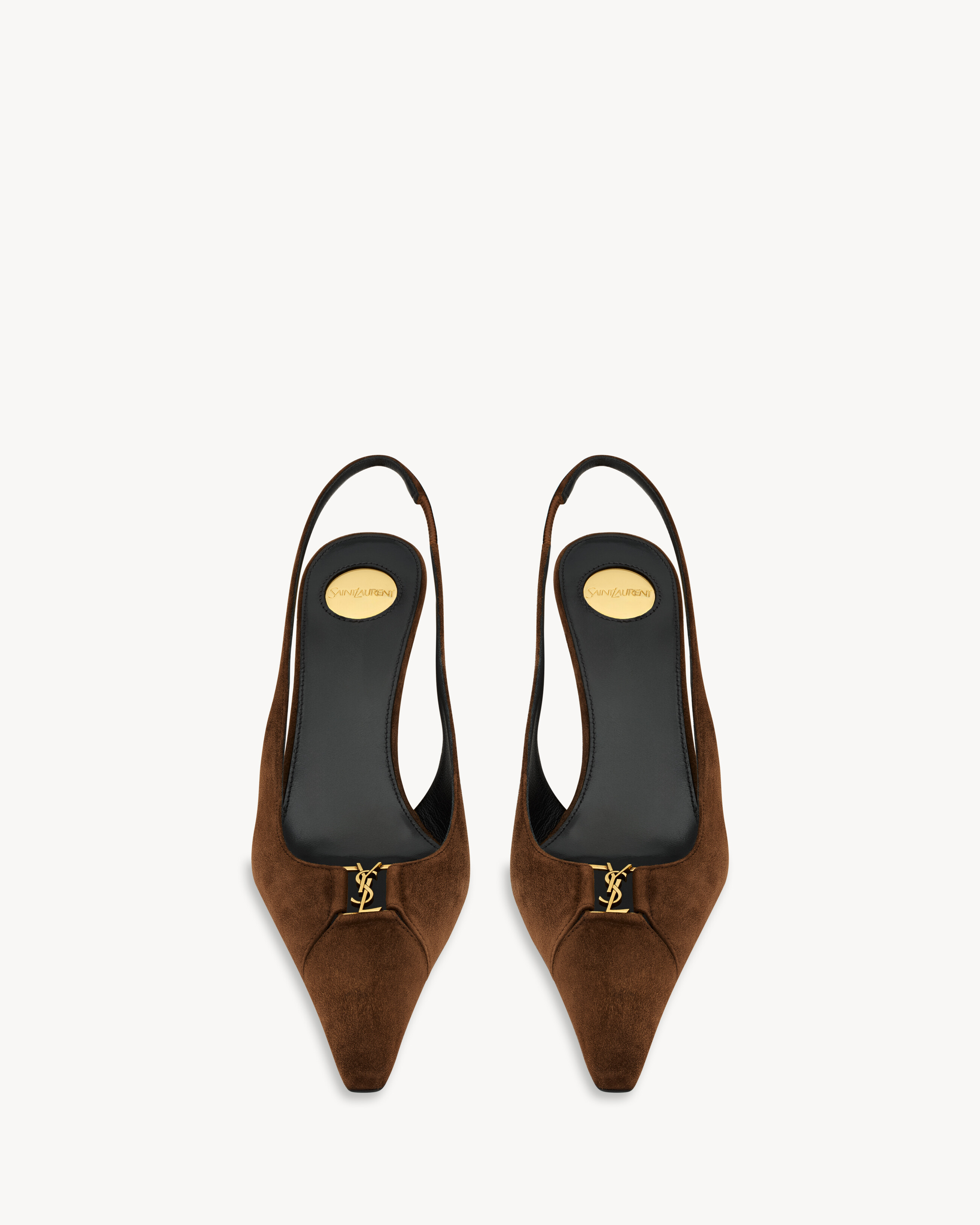 BABYLONE BRETEUIL slingback pumps in suede