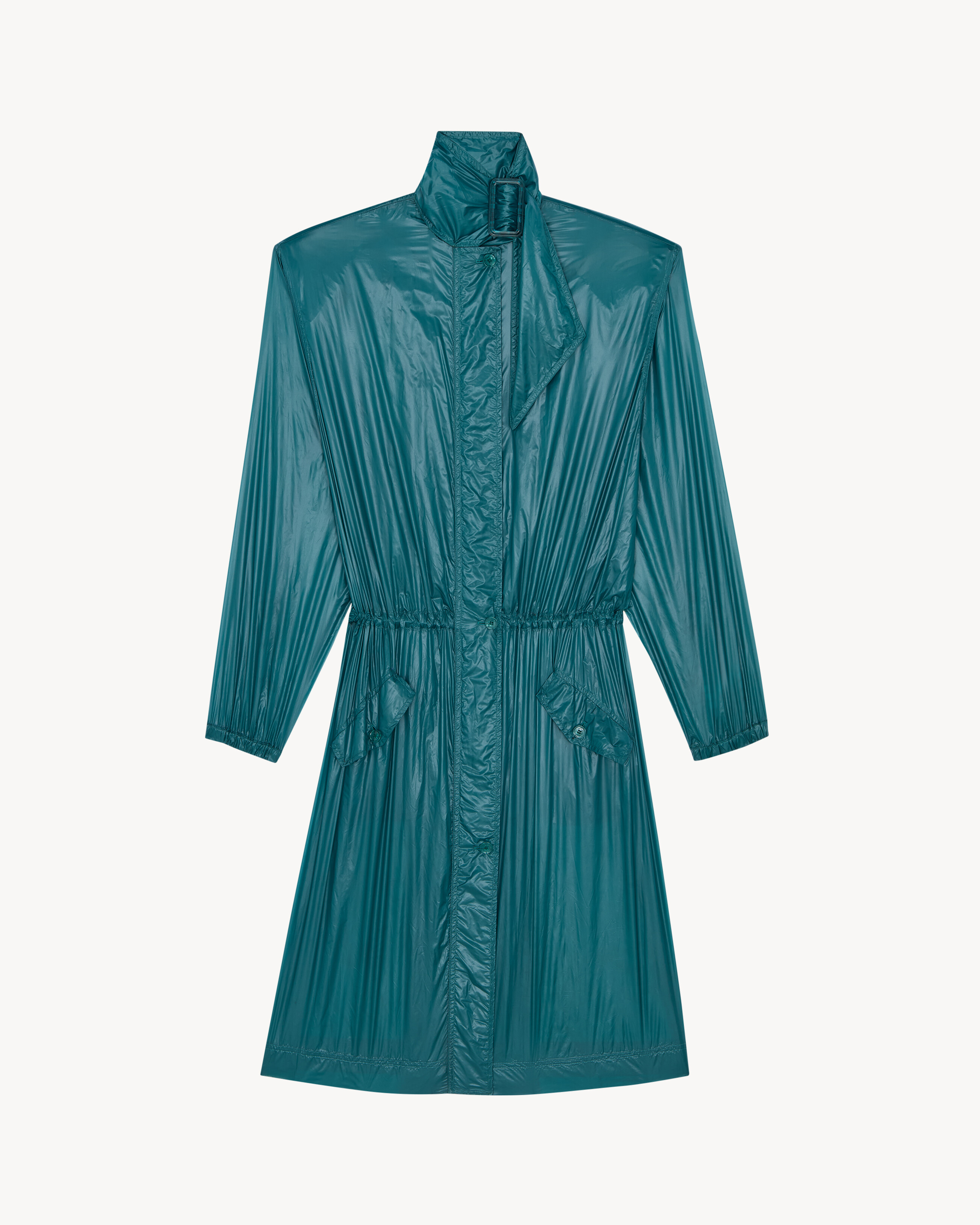 lavallière trench coat in nylon