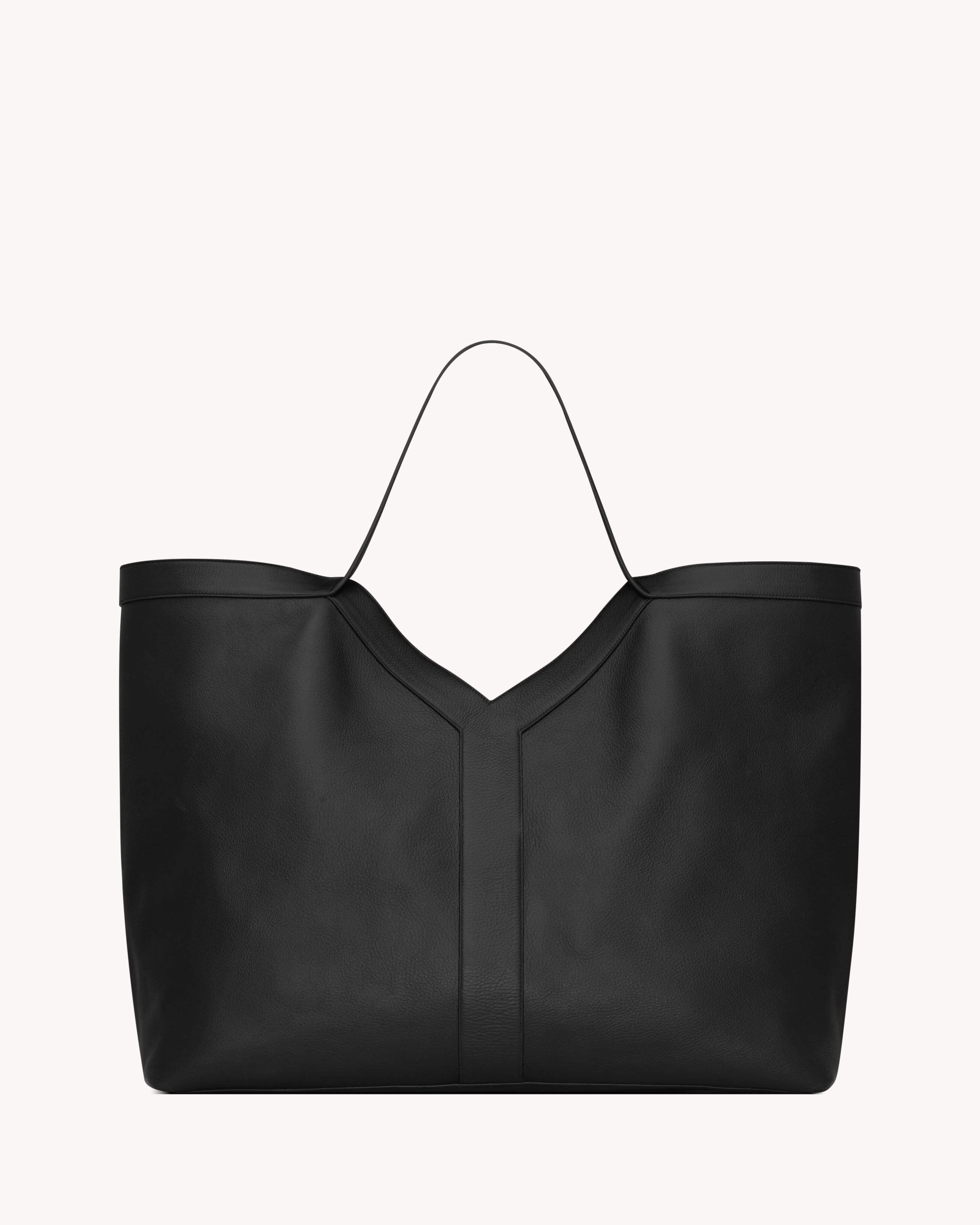 Y MAXI TOTE IN LEATHER