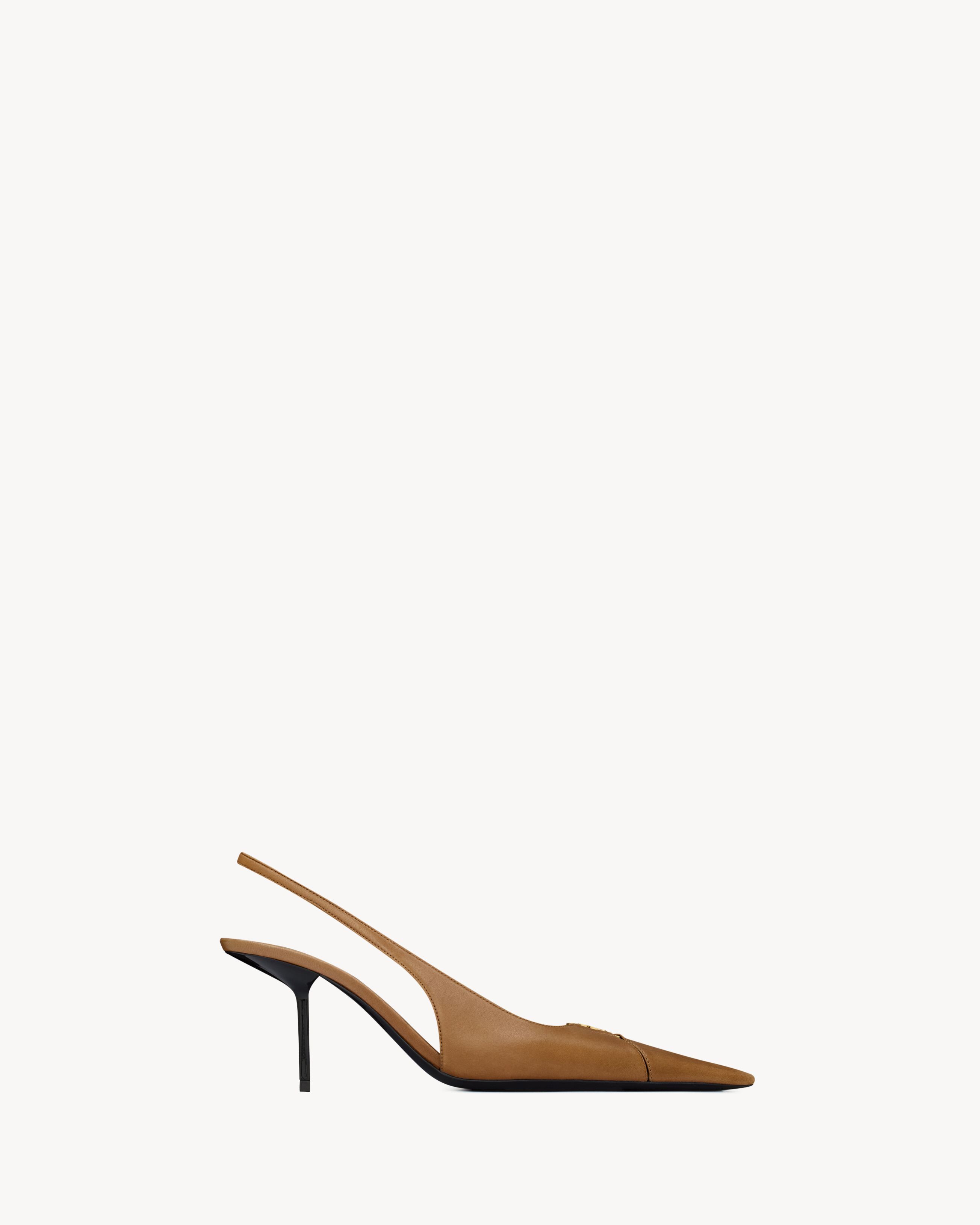 BABYLONE BRETEUIL slingback pumps in smooth leather
