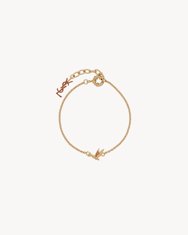 lucky magpie bracelet in metal