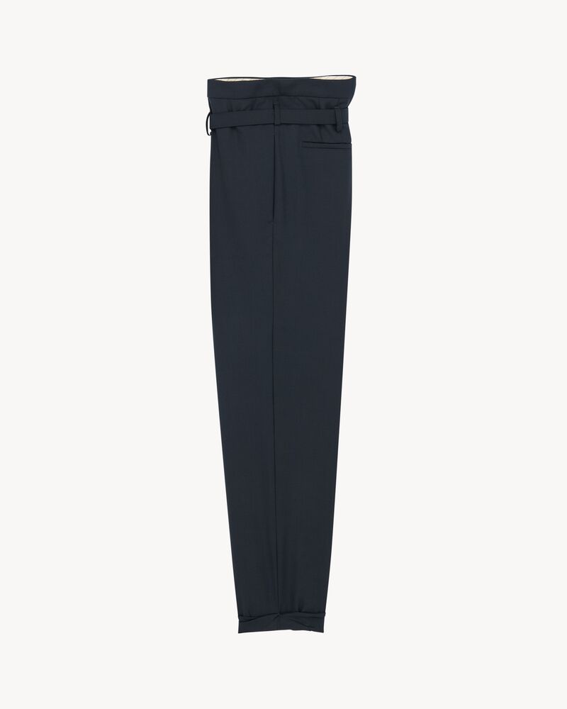 paperbag pants in virgin wool