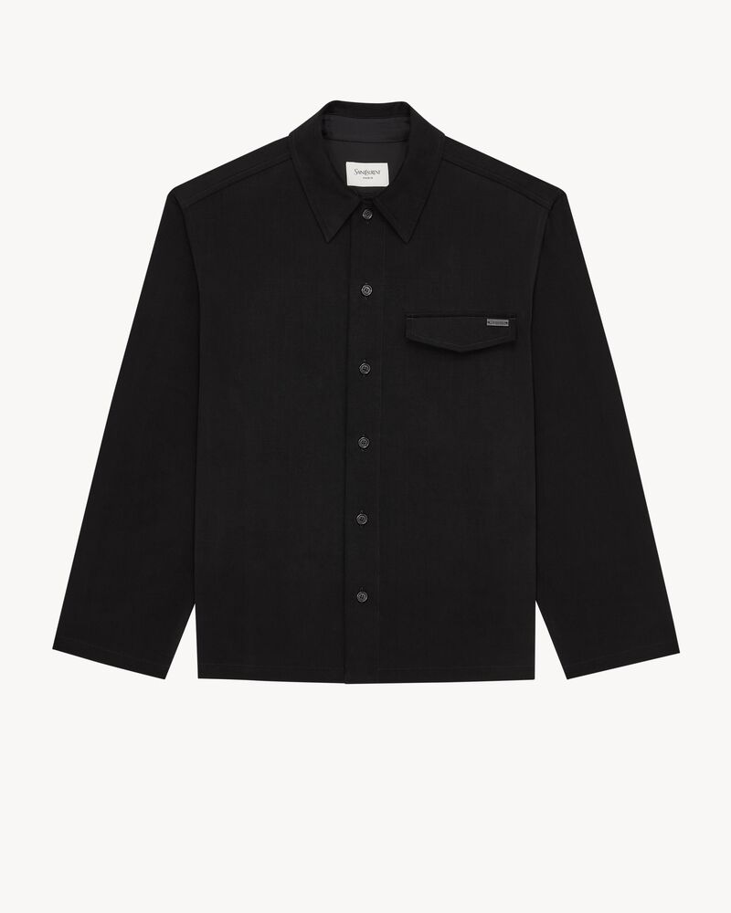 【5/31まで】SAINT LAURENT 24SS コットンプリーツ シャツ 873919Y1O391000_B.jpg?v=1
