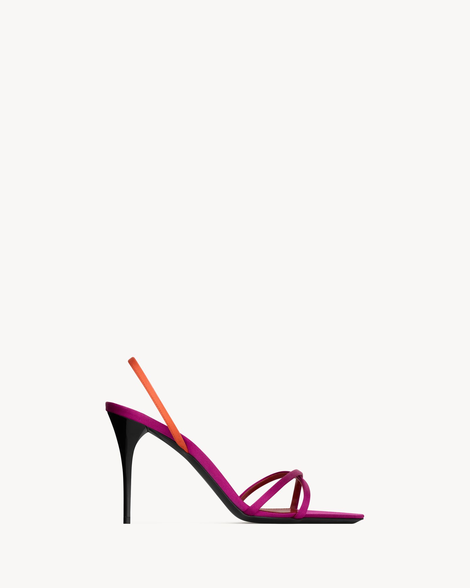 JUSTIFY slingback sandals in satin crepe — 8697399QNA25593