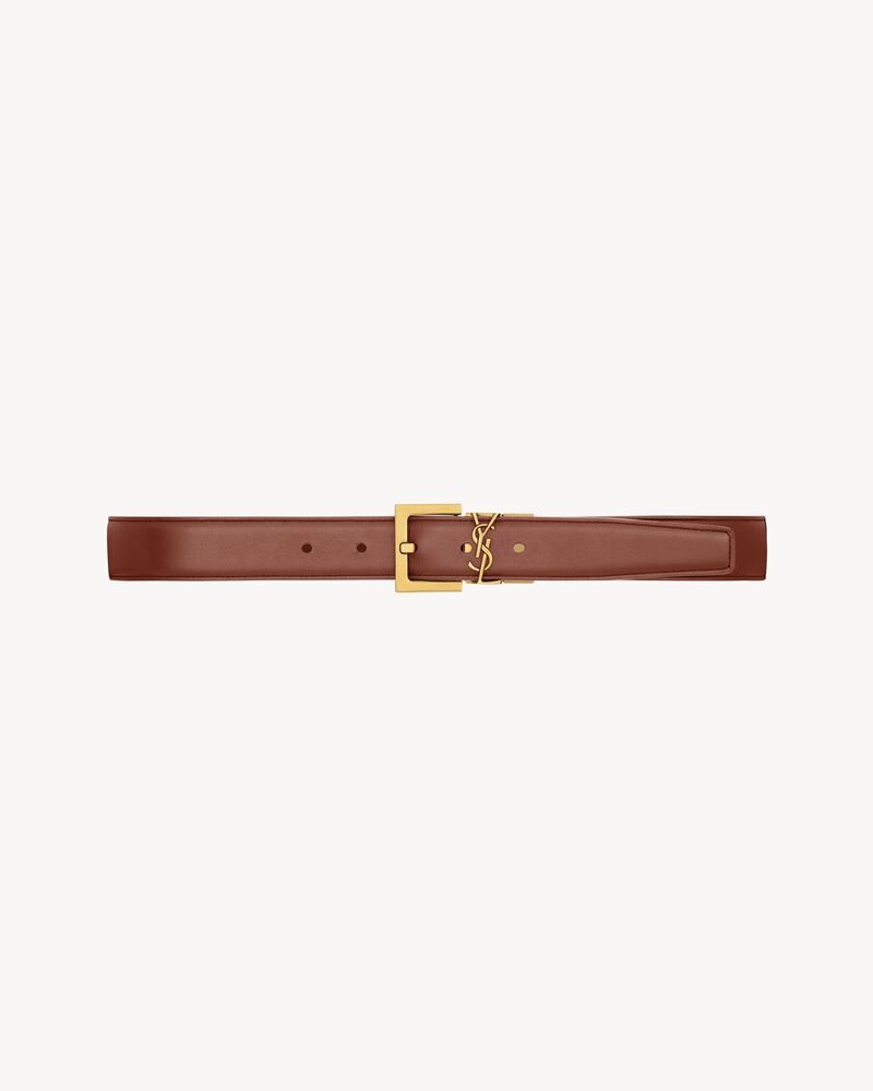 CASSANDRE reversible belt in smooth leather