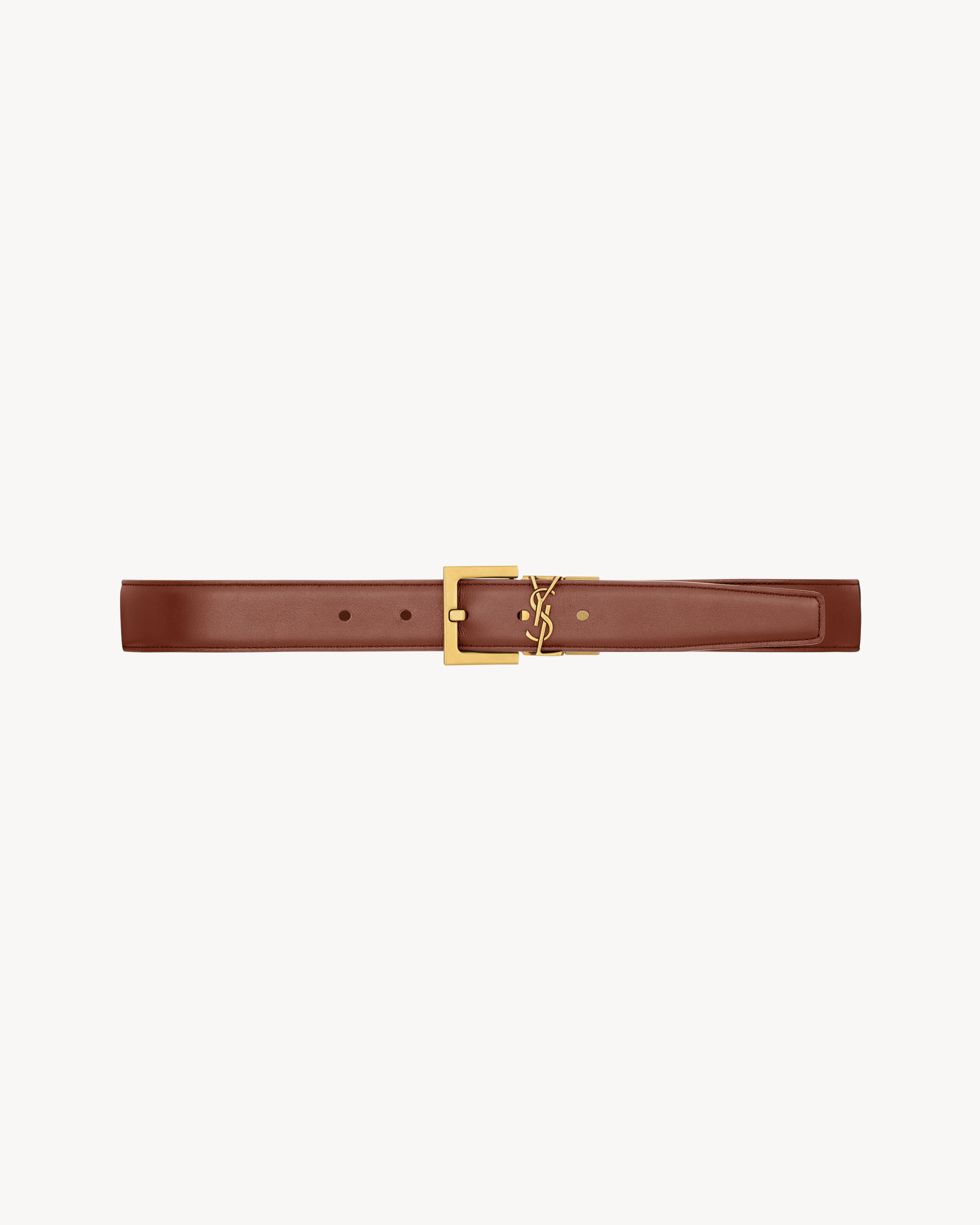 CASSANDRE reversible belt in smooth leather