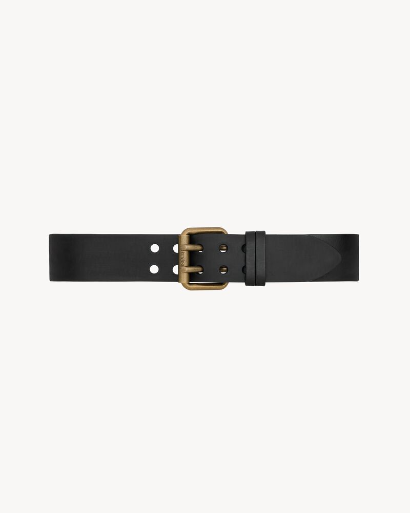 MOTORCYCLE wide belt in leather