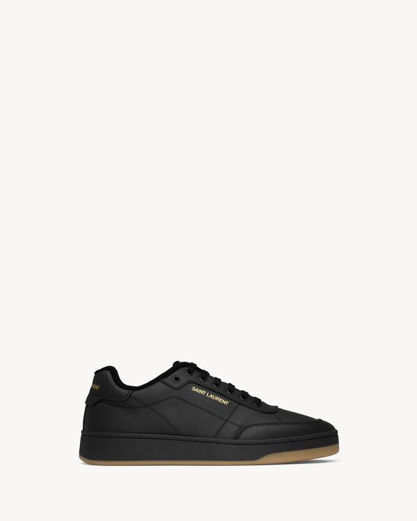 SL/61 sneakers in smooth leather in Black | Saint Laurent | YSL NO