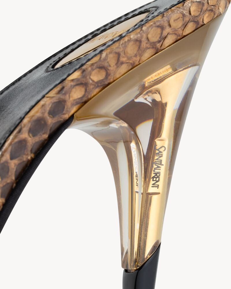 Moune slingback pumps in TPU and python