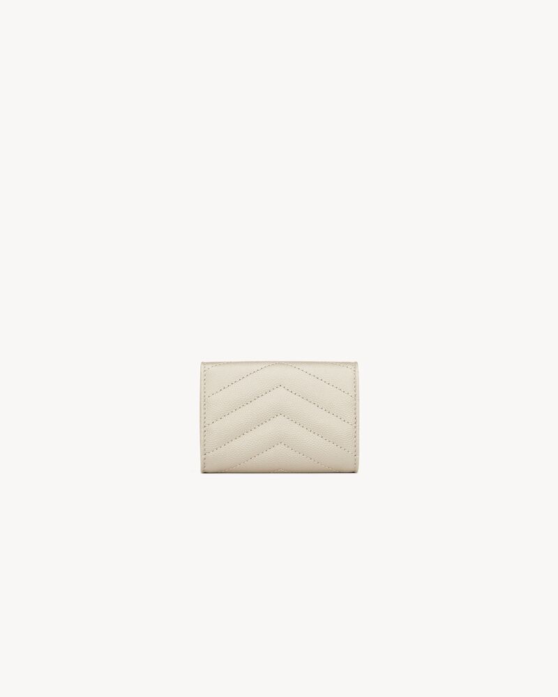 CASSANDRE MATELASSÉ ORIGAMI TINY WALLET in grain de poudre embossed leather