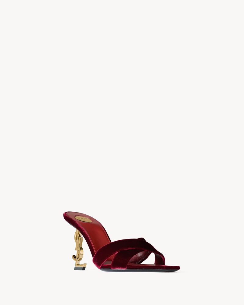 OPYUM mules in velvet