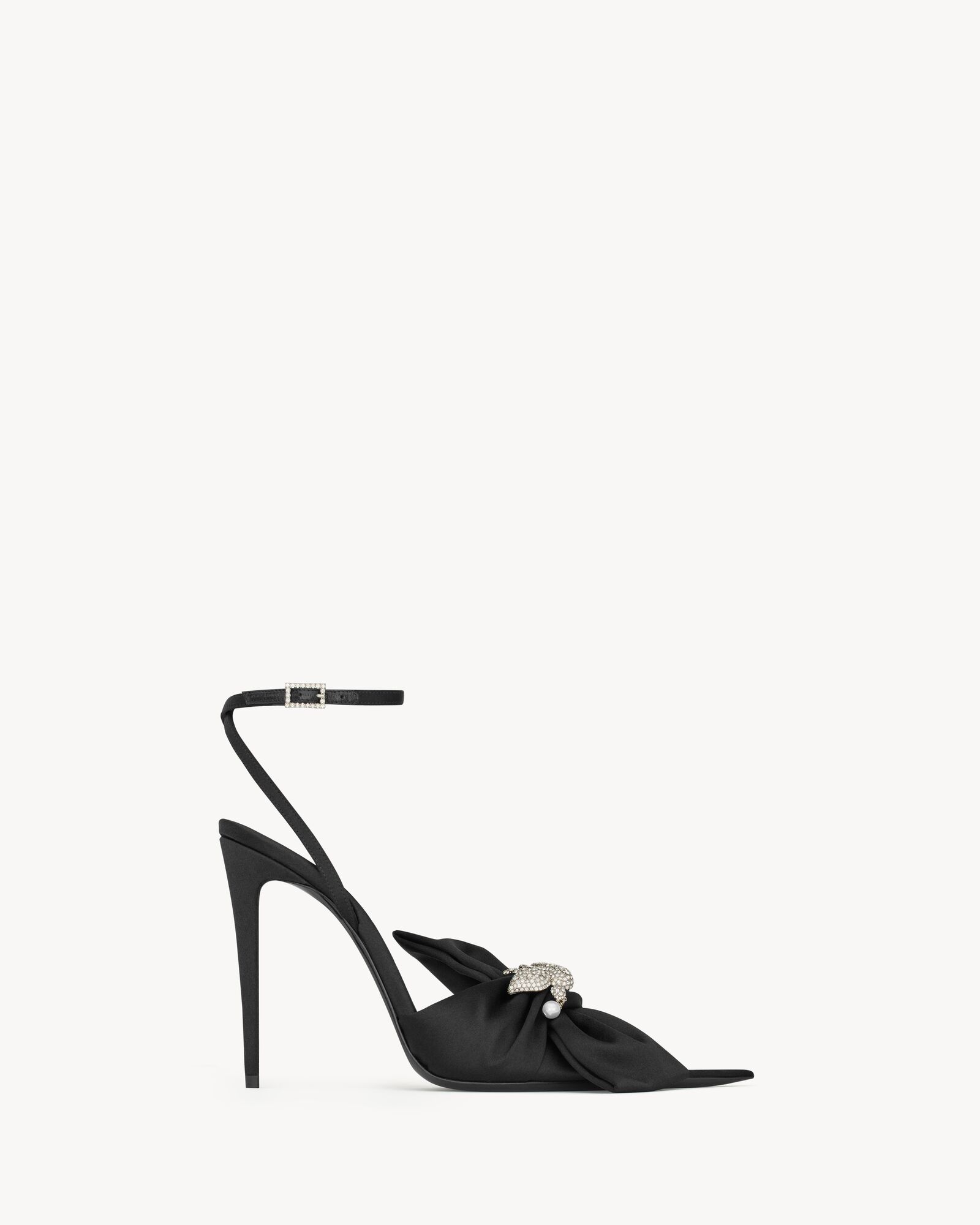 DOVE sandals in satin crepe and rhinestones — 8673099QNC41000